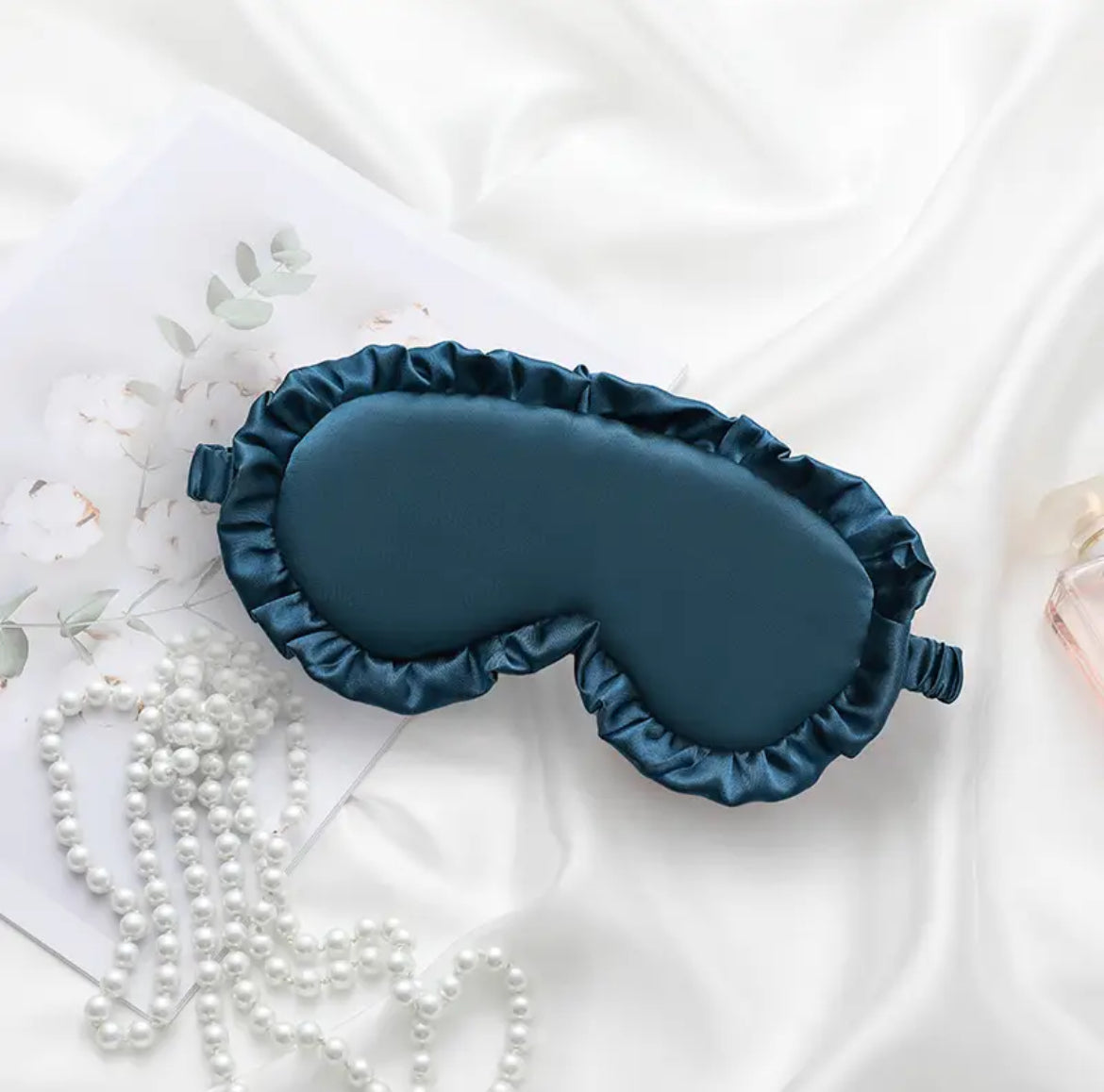 Silk Blend Ruffle Sleeping Masks