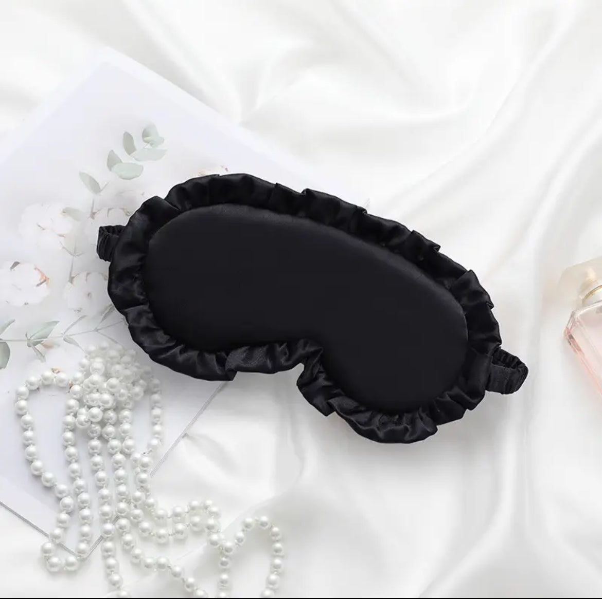 Silk Blend Ruffle Sleeping Masks