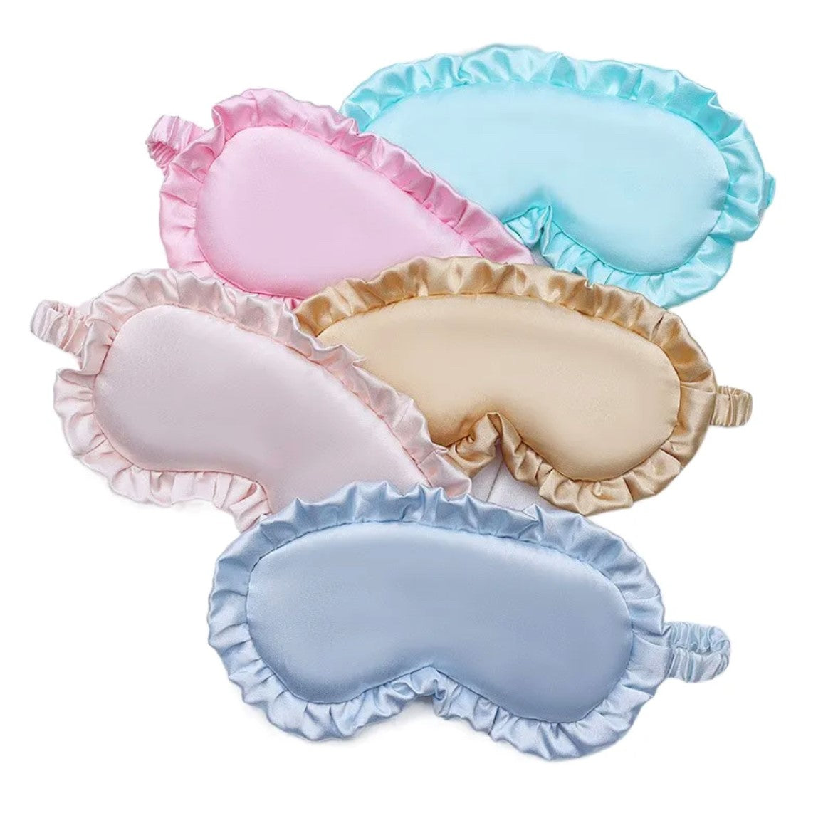 Silk Blend Ruffle Sleeping Masks