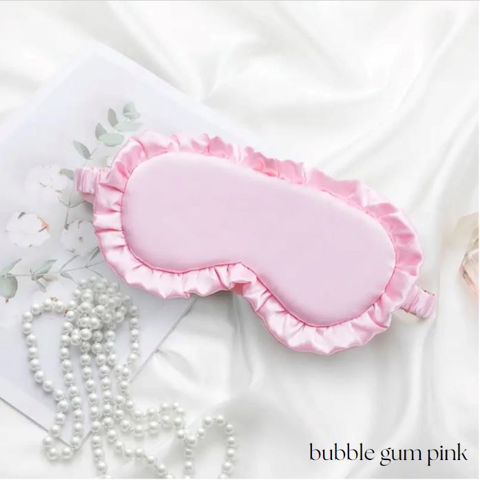 Silk Blend Ruffle Sleeping Masks