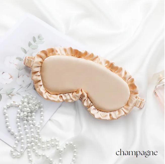 Silk Blend Ruffle Sleeping Masks