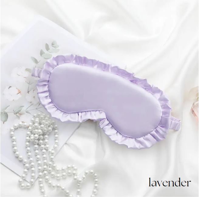Silk Blend Ruffle Sleeping Masks