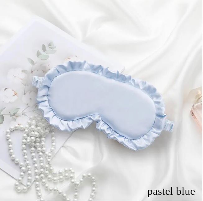 Silk Blend Ruffle Sleeping Masks