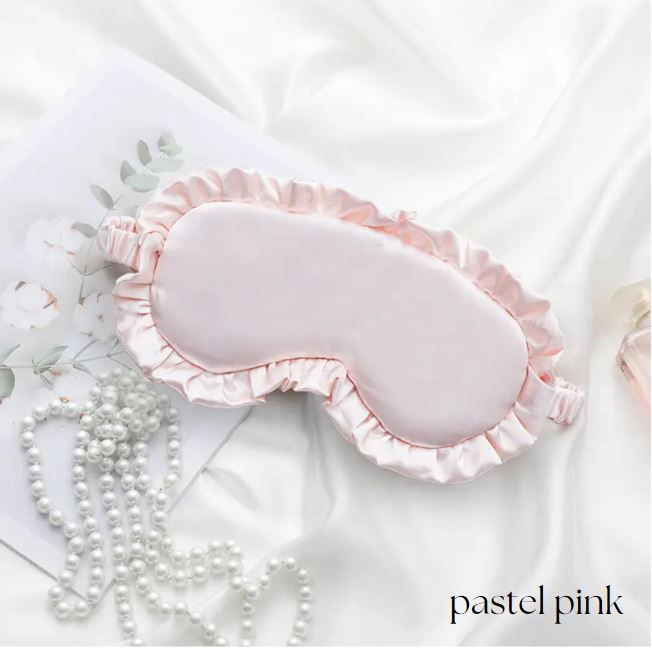 Silk Blend Ruffle Sleeping Masks