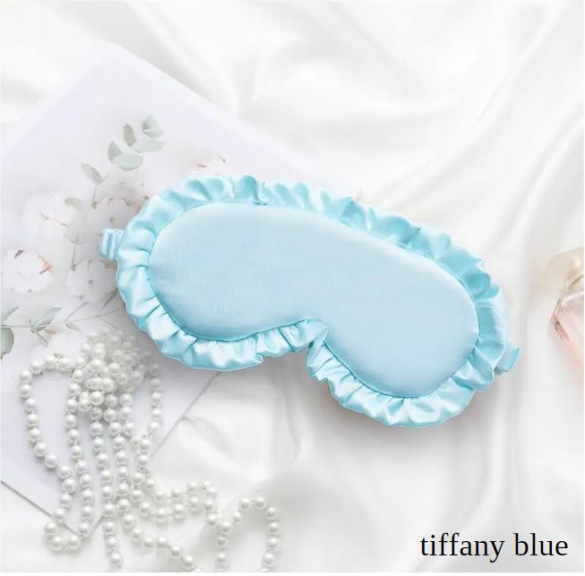 Silk Blend Ruffle Sleeping Masks