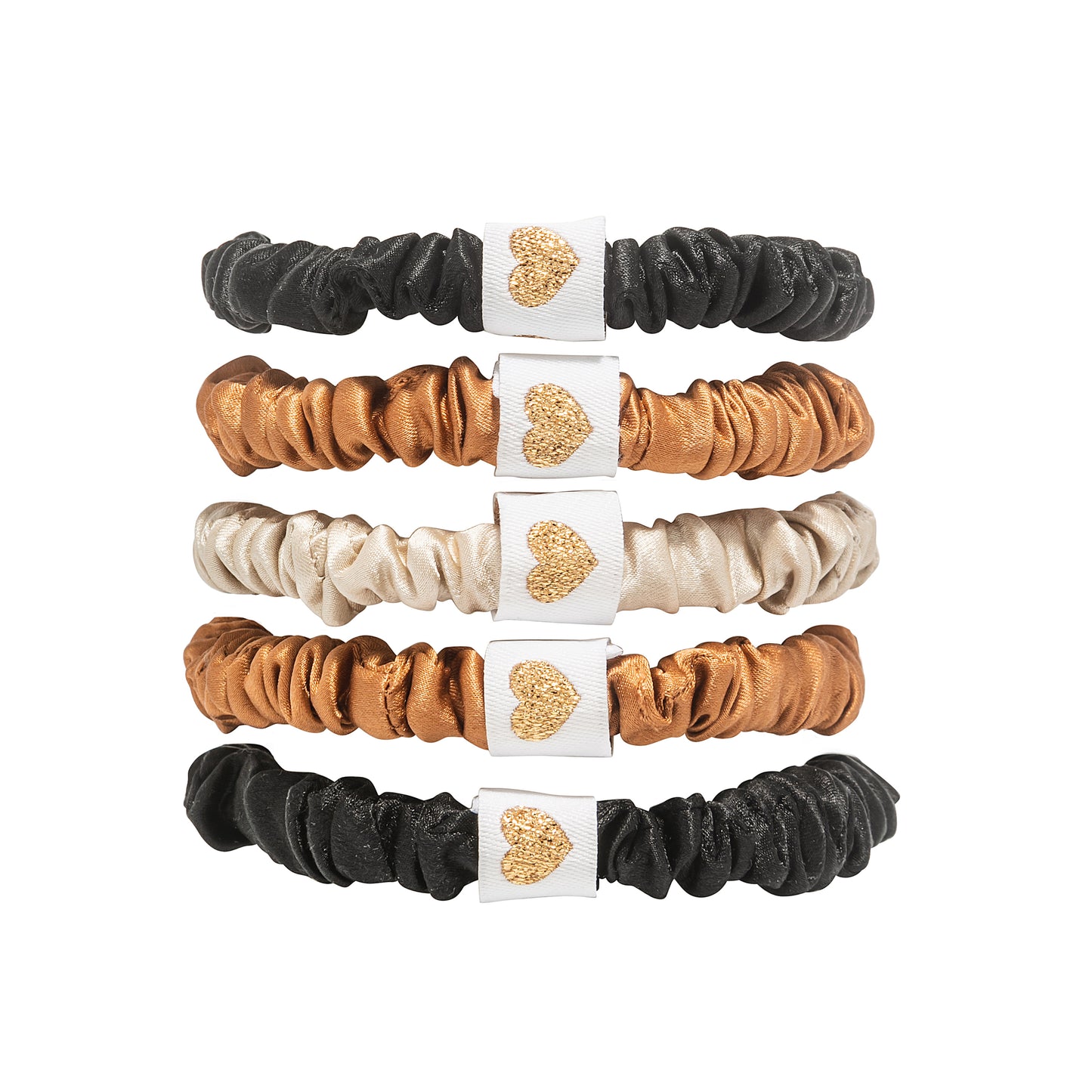 boba silk scrunchie hair tie set
